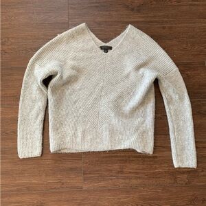 Grey batwing cozy sweater